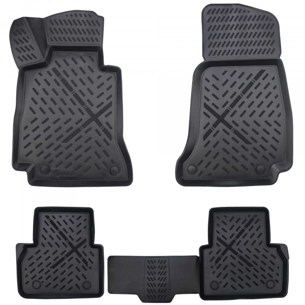 Design 3D Gummimatten Set für MERCEDES E-KLASSE W213 & S213 2016-2023