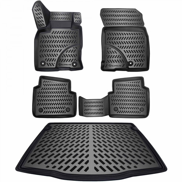 3D Gummimatten + Kofferraumwanne Set für FORD KUGA ab 2020
