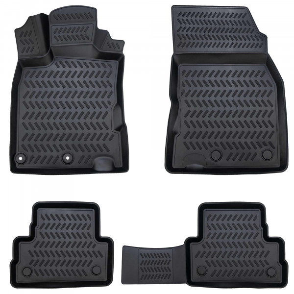 Design 3D Gummimatten Set für NISSAN QASHQAI ab 2014