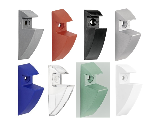 Glas Regal Halterungen-Einstellbare Aluminiumlegierung Glas Klammer Clip Halter Rechteck